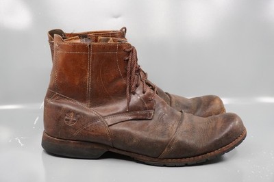 Timberland City Mens Size 11 Inch Zip Cap Toe Brown Leather Earthkeepers 19558
