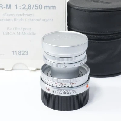 Leica Elmar M Objectif Standard 50mm f/2.8 Argent L39 M Neuf - Photo 1/4