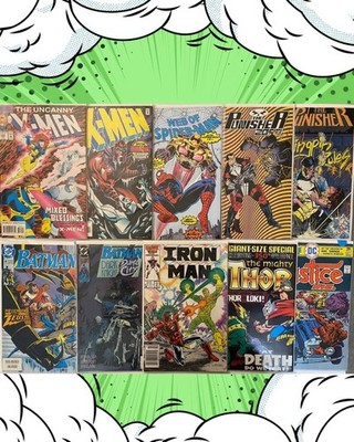 Prime 10 Comics Book Lot-Marvel And Dc Only Free Ship! Vf+ To Nm+ No Duplicates