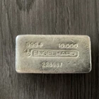 10 oz Silver Bar - Engelhard (Wide, Poured, Bull Logo) #228087