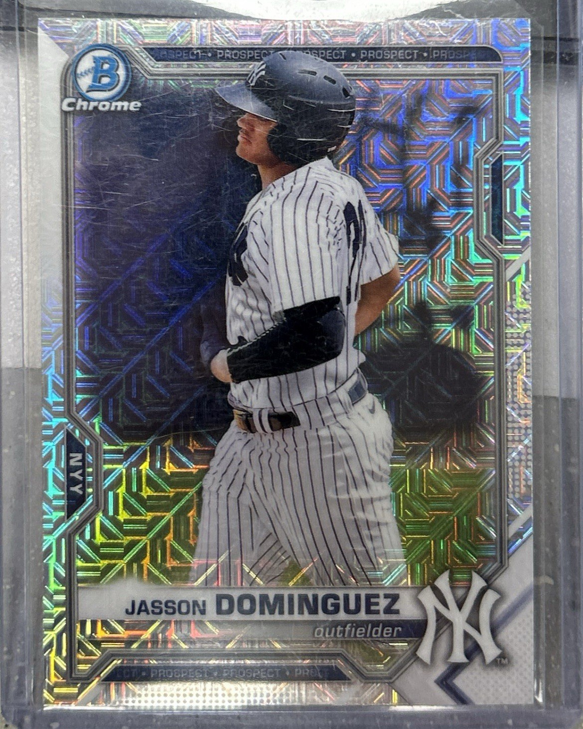 2021 Bowman - Chrome Prospects Jasson Dominguez #BCP-13 Mojo Refractor (RC)