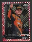 2025 Topps Chrome F1 Lando Norris Red Checker Flag Refractor #/5