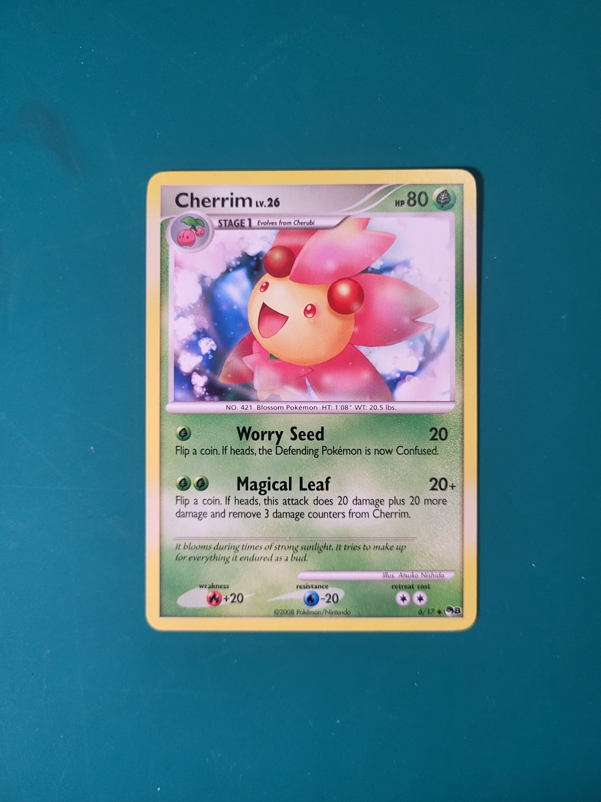 Cherrim 6/17 Non Holo from Pokemon POP Series 8 LP or Better