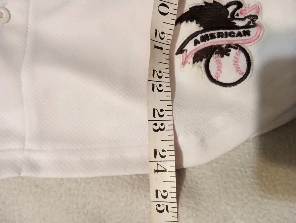 Nike New York Yankees Derek Jeter Jersey Womens XL #2 Pink Vtg - Image 4 of 4