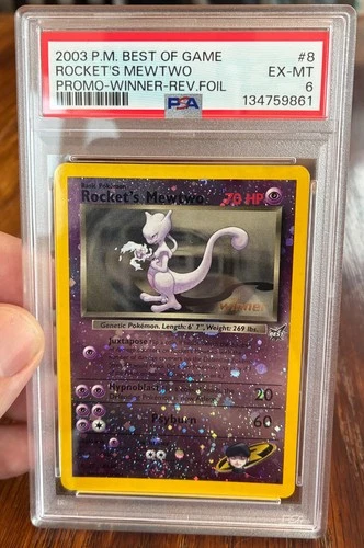 Rocket's Mewtwo - 8 [Winner] 008/009 Best of Reverse Holo SWIRL 🔥