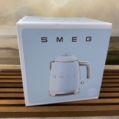 Williams Sonoma SMEG Mini Kettle Pastel Blue KLF05PBUS NIB OB