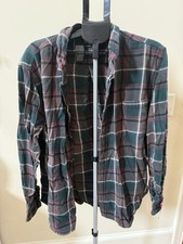 Eddie Bauer Men  s Flannel Shirt MOCHA OVERLAND PLAID - 2XL