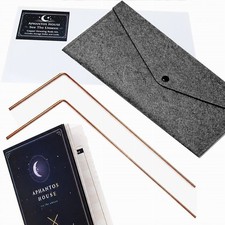 Copper Dowsing Rods | Divining | Felt Wallet | 20 Page Guide | Gift Ready