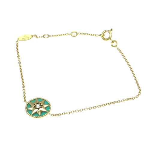 Bracelet Dior or jaune bijou authentique