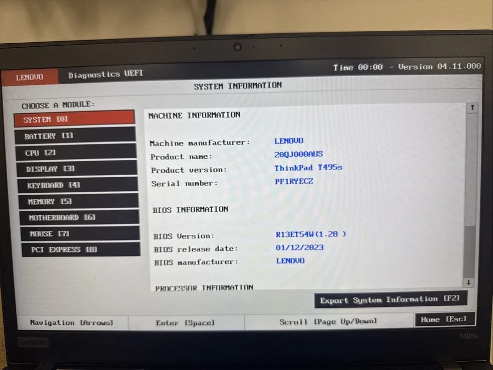 Lenovo ThinkPad T495s|AMD Ryzen 5 Pro 3500U|2.10GHz|8GB|256GB SSD|Win11Pro|14” Foto 4 de 4
