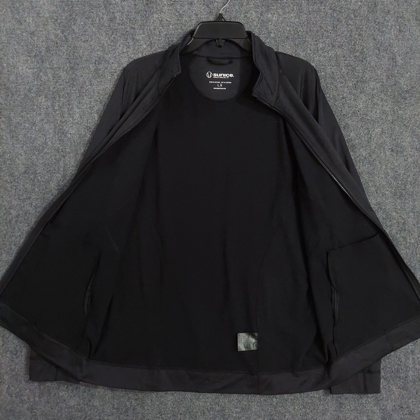 Sunice Jacket Mens Large Black Softshell Full Zip… - image 4