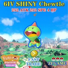 POKEMON 6IV SHINY Chewtle EVS SCARLET and VIOLET Online delivery ENG