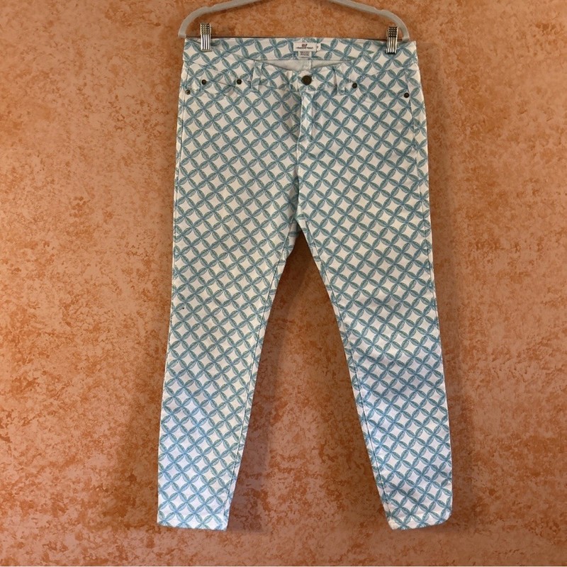 VINEYARD VINES Leaf design Pants Size 8