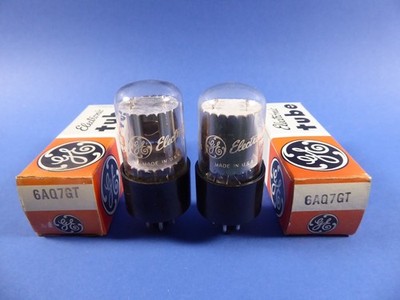 2 x RÖHREN  ''  GENERAL ELECTRIC 6AQ7GT  ''  NEU.