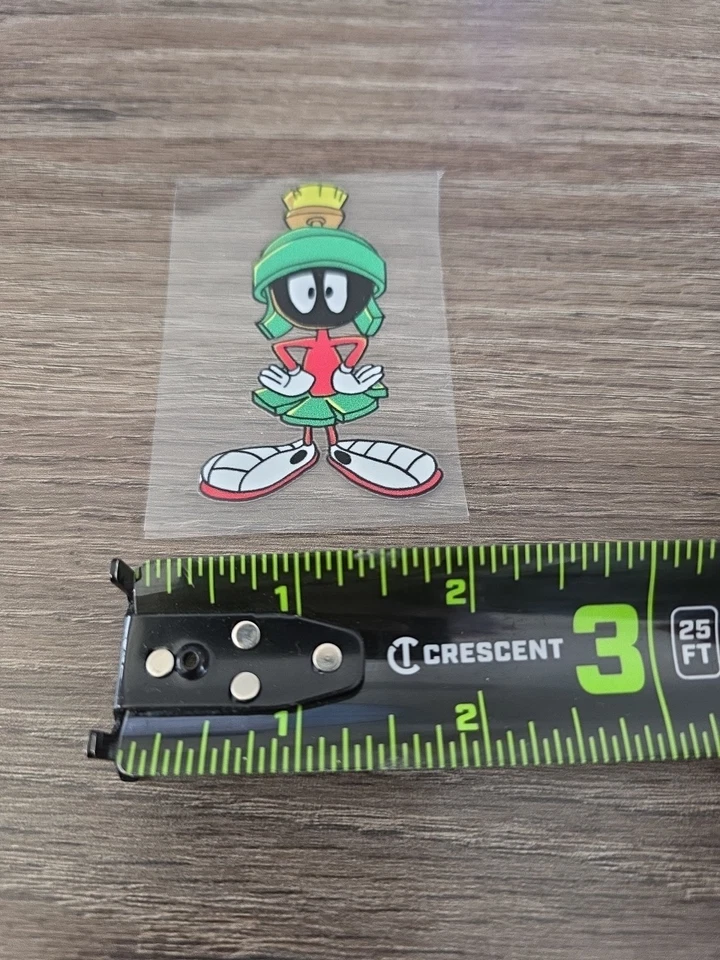 Marvin The Martian Raised Full Color UV DTF Decal 2in X 3in - Image 4 of 4