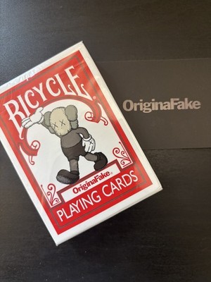 Rare Bicycle x OriginalFake ''Kaws'' Playing Card Deck - Red - 2010