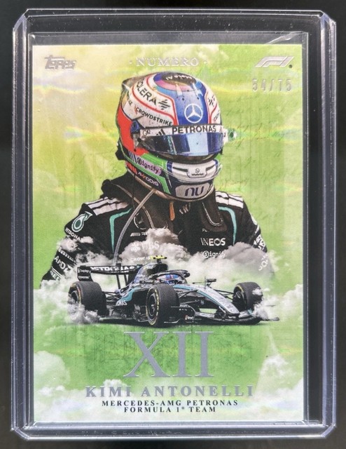 Topps 2026 Eccellenza Numero Insert Kimi Antonelli Mercedes-AMG XII /75