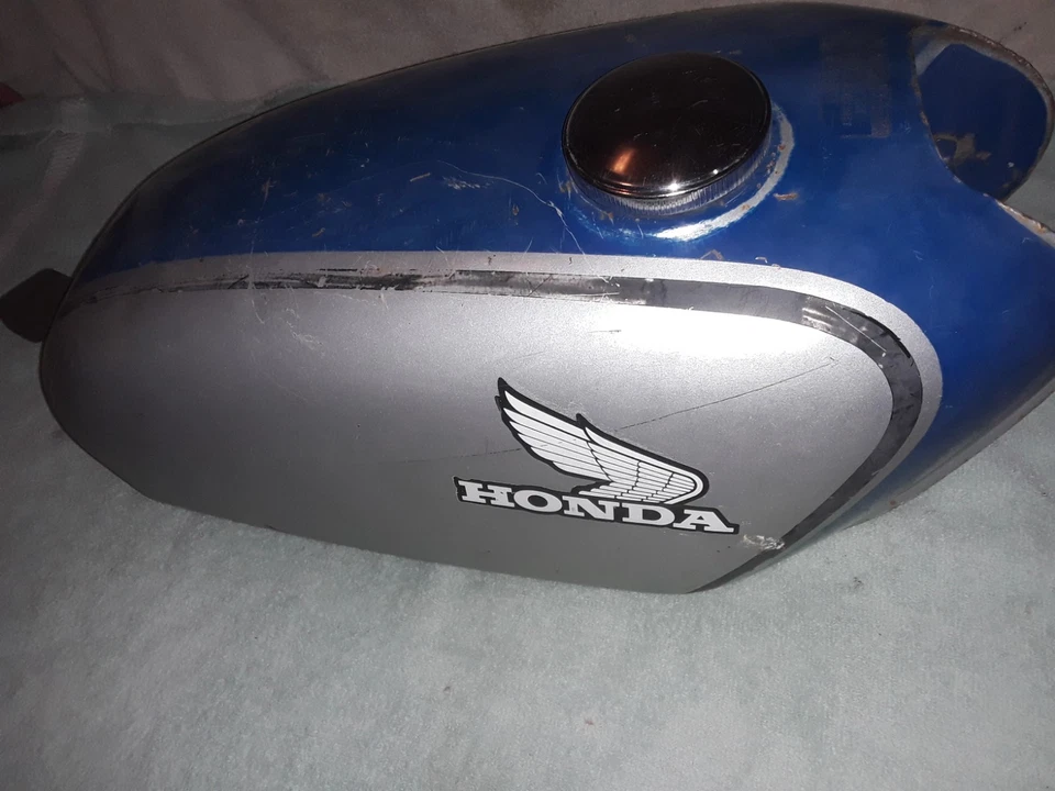 Honda XL350 1974 tanque de combustible de gasolina fabricante de equipos originales con Petcock XL 350 1975 Foto 2 de 4