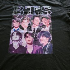 BTS TShirt Size Large KPop Black New