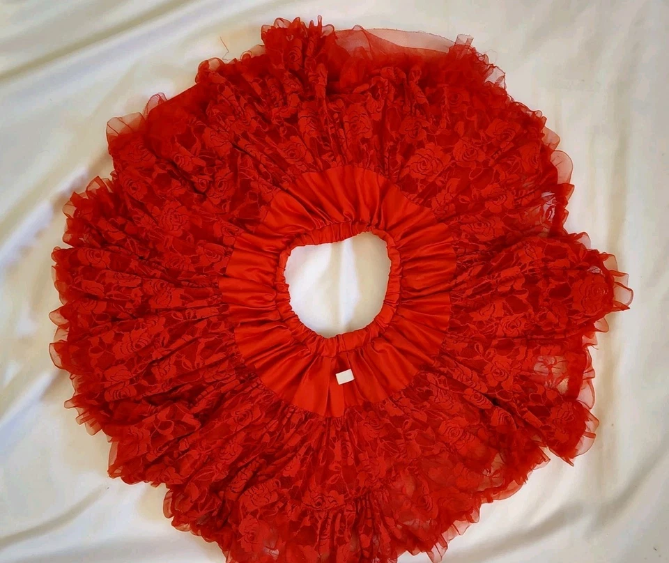 Disney балетной Couture юбка Belle красный кружевной пушистый девчачий гламур каждый день девочек размер 5/6 - Изображение 2 из 4