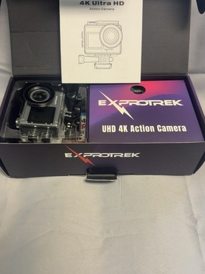 Exprotrek 4K Action Sport Waterproof Camera Touch Screen with Helmet Accessories