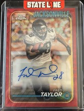 2024 Topps Chrome Red Wave Fred Taylor AUTO 2/5 JAGUARS