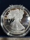 2002-W Proof American Silver Eagle Dollar $1 Box & COA US Mint Bullion OGP