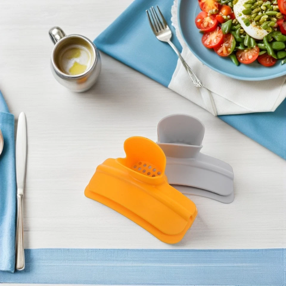  2 Stück Anti-Auslauf Rand Trichter Sieb für Küche Topf Abtropffläche Clip auf - Bild 2 von 4