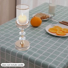 Candle Holder for Home Tabletop Decor Golden Retro weddings Centerpieces 12*33cm