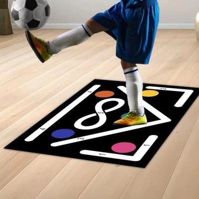 Rutschfeste Fußball Trainingsmatte Kinder Erwachsene Dribbeltraining Teppich
