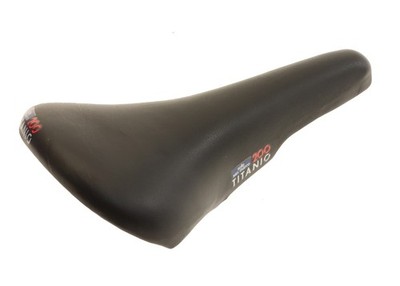 Selle San Marco Titanio 200 Black Leather Saddle Titanium 90s NEW