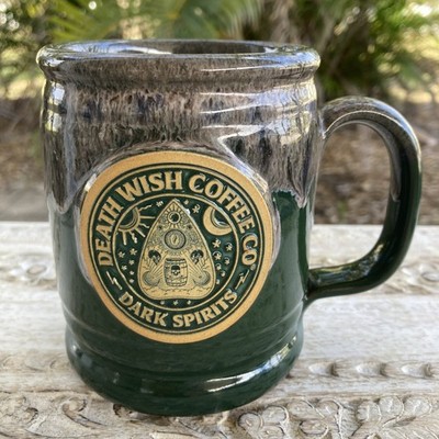 Death Wish Coffee Deneen Pottery Ouija Board Dark Spirits Mug 1403/1500 * XLNT!