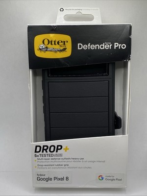 OtterBox Defender Pro Google Pixel 8 Black Rugged Case + Holster   New