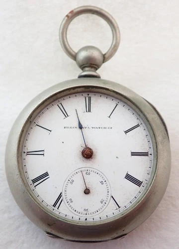 ANTIQUE 18s ELGIN GRADE 97 7j KEY WIND POCKET WATCH PARTS