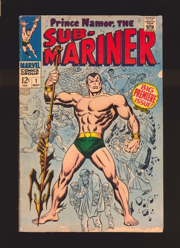 Sub-Mariner # 1 - Origin of Namor, 1st SA solo series Fair/Good Cond