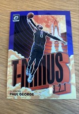 2021-22 Panini Donruss Optic - T-Minus 3, 2, 1 Paul George #9 Purple Prizm