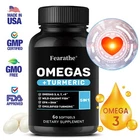 Daily Omega 3 6 9 + Turmeric EPA & DHA Heart Joint Support 60 Capsules