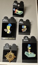 Jiminy Cricket from Pinocchio Lot Of 5 Pins Including LE, Matchbox, & Conscience