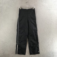 Nike Track Pants Mens S Straight Leg Pull On Stretch Mid Rise Athletic Black