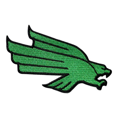 #ad North Texas Mean Green Vintage Embroidered Iron On Patch 4quot; x 2.5quot; $7.99