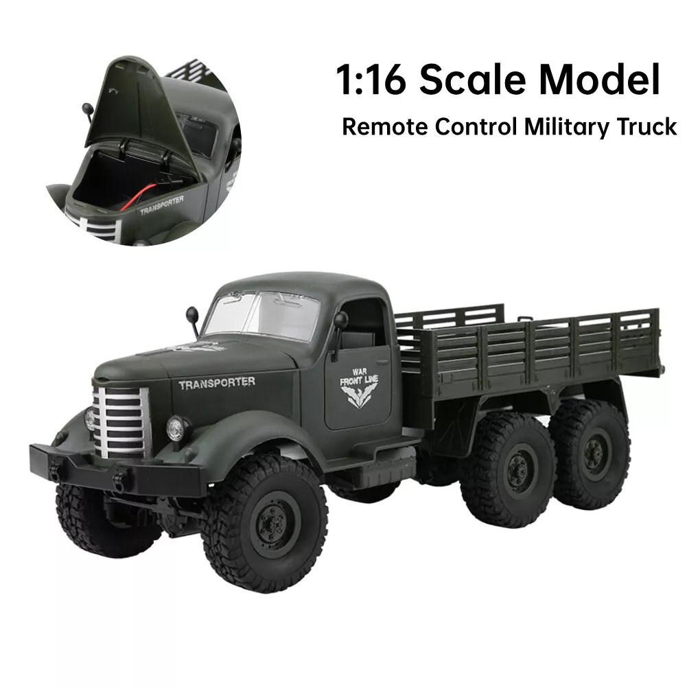 1 16 Model Remote Control Six Wheel Drive Military Truck RC Toy