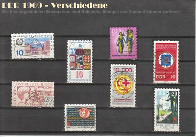 DDR Briefmarken Jahrgang 1969 Komplett Postfrisch – 100 Motive Inkl. Sondermarken & Blocks (MNH)