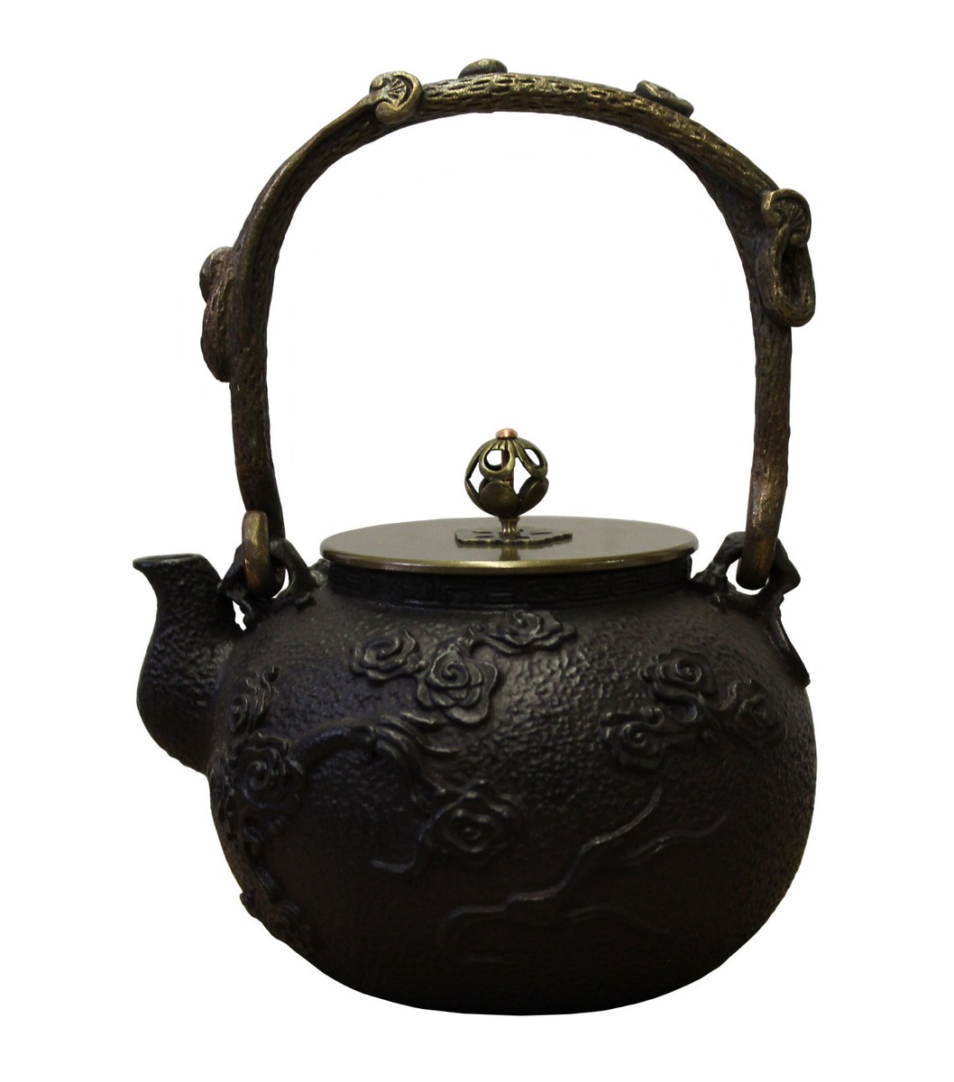 Handmade Quality Asian Heavy Cast Iron Teapot Display cs3368S Handmade Quality Asian Heavy Cast Iron Teapot Display cs3368S