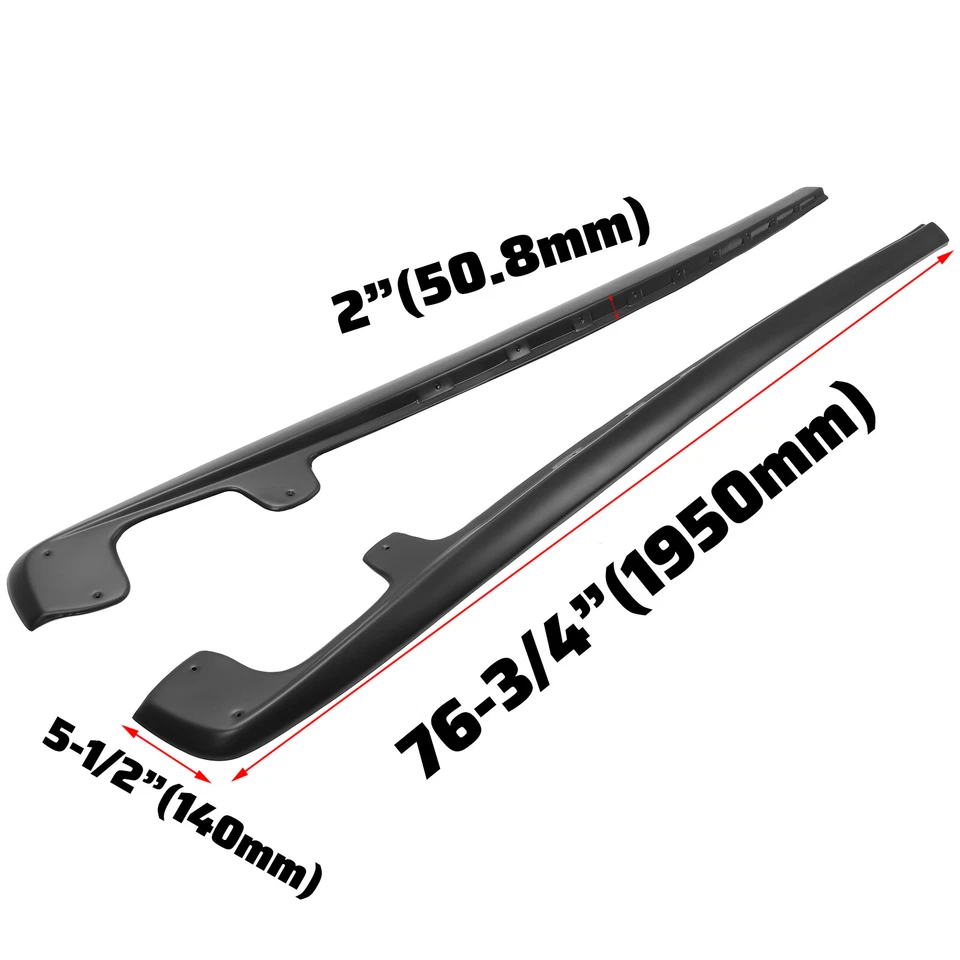 Matte For 05-13 Corvette C6 Base ZR1 Style Side Skirts Rocker Panel Mud Flaps - Изображение 4 из 4