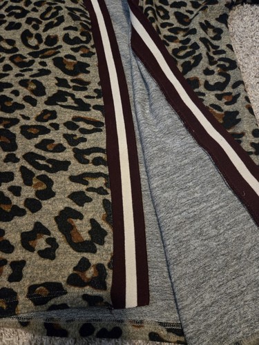 Massini Animal Print Langarm vorne offen Cardigan Stil Pullover - Bild 2 von 7