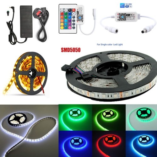 Bluetooth Wifi controller/Power Supply RGB RGBW CW WW 5050/2835SMD 5M LED Strips - Afbeelding 1 van 43