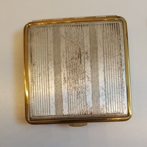 c1950s Vintage Case Bell Compact Makeup Mirror & Cigarette Fan Set - Picture 14 of 24
