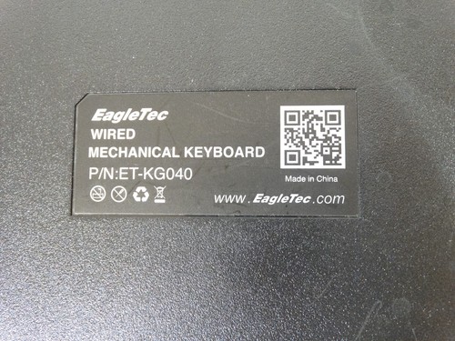 Eagletec KG040 Mechanical Gaming Keyboard Blue LED RGB Backlit Wired USB Tested - Picture 7 of 7