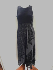 REDUCED 4 PARTY Carole Little  STUNNING 5*CONDITION Black Dress Flair Skirt 14