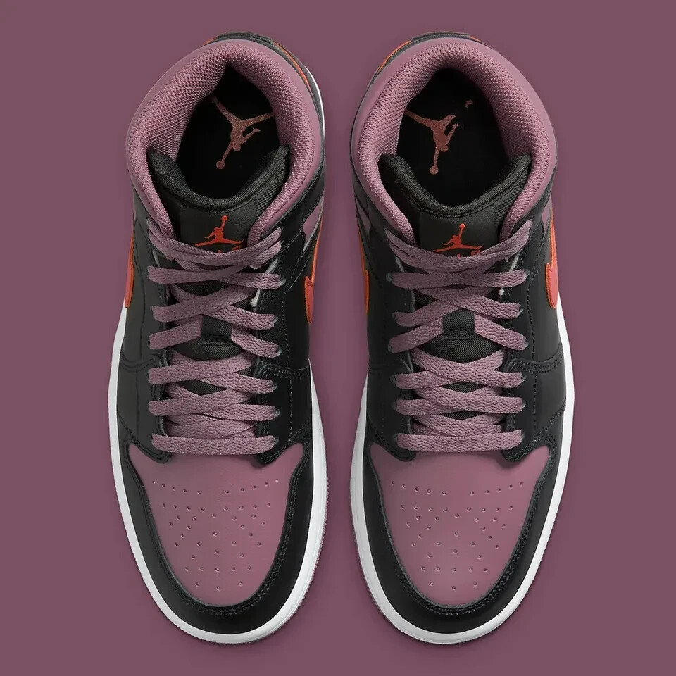 NEW Air Jordan 1 Mid SE Men's Sz 11 Black/Sky J Orange-Sky J NEW Air Jordan 1 Mid SE Men's Sz 11 Black/Sky J Orange-Sky J